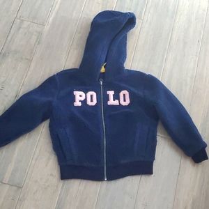 Polo ralph lauren fleece jacket 6x worn once